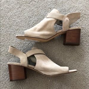 Open toe heeled booties - NWT
